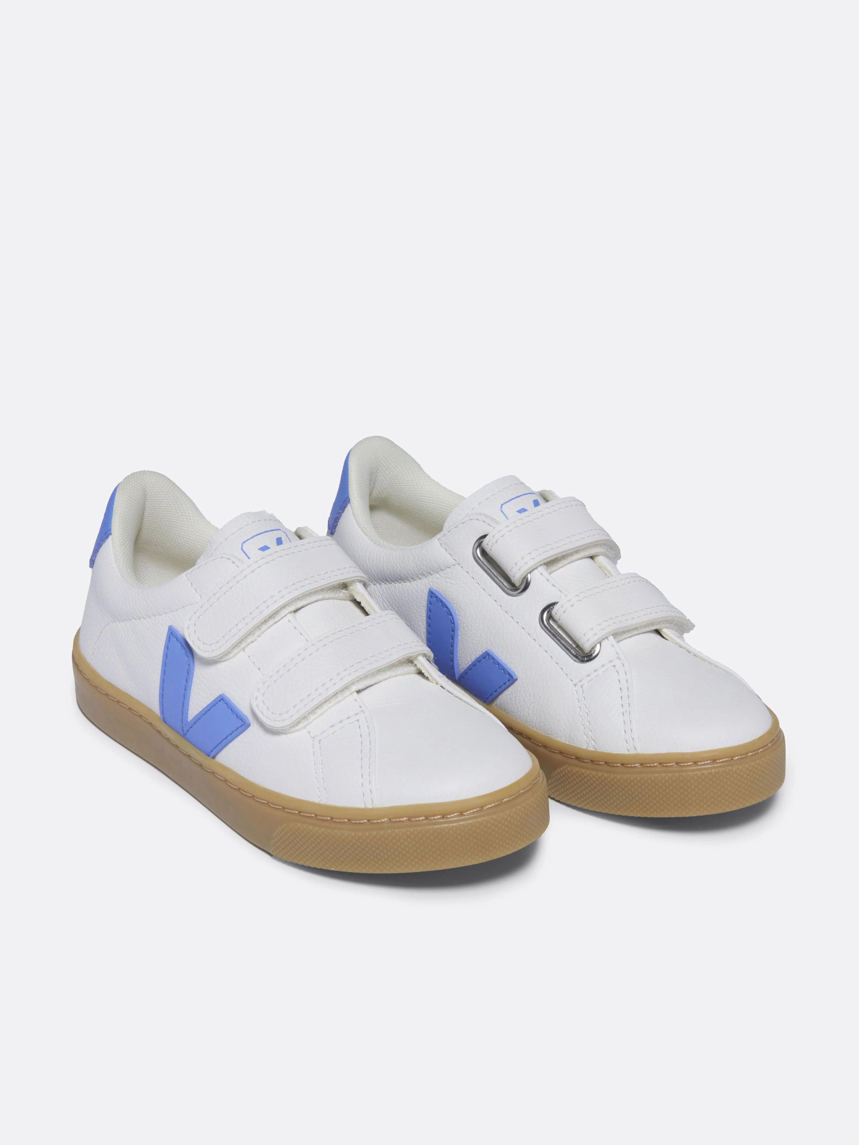 Veja Kids Esplar ChromeFree Leather Trainers in White