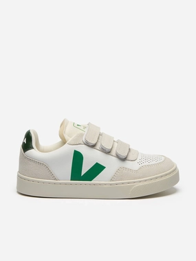 Veja Kids O.T Leather Small V-90 Trainers in White