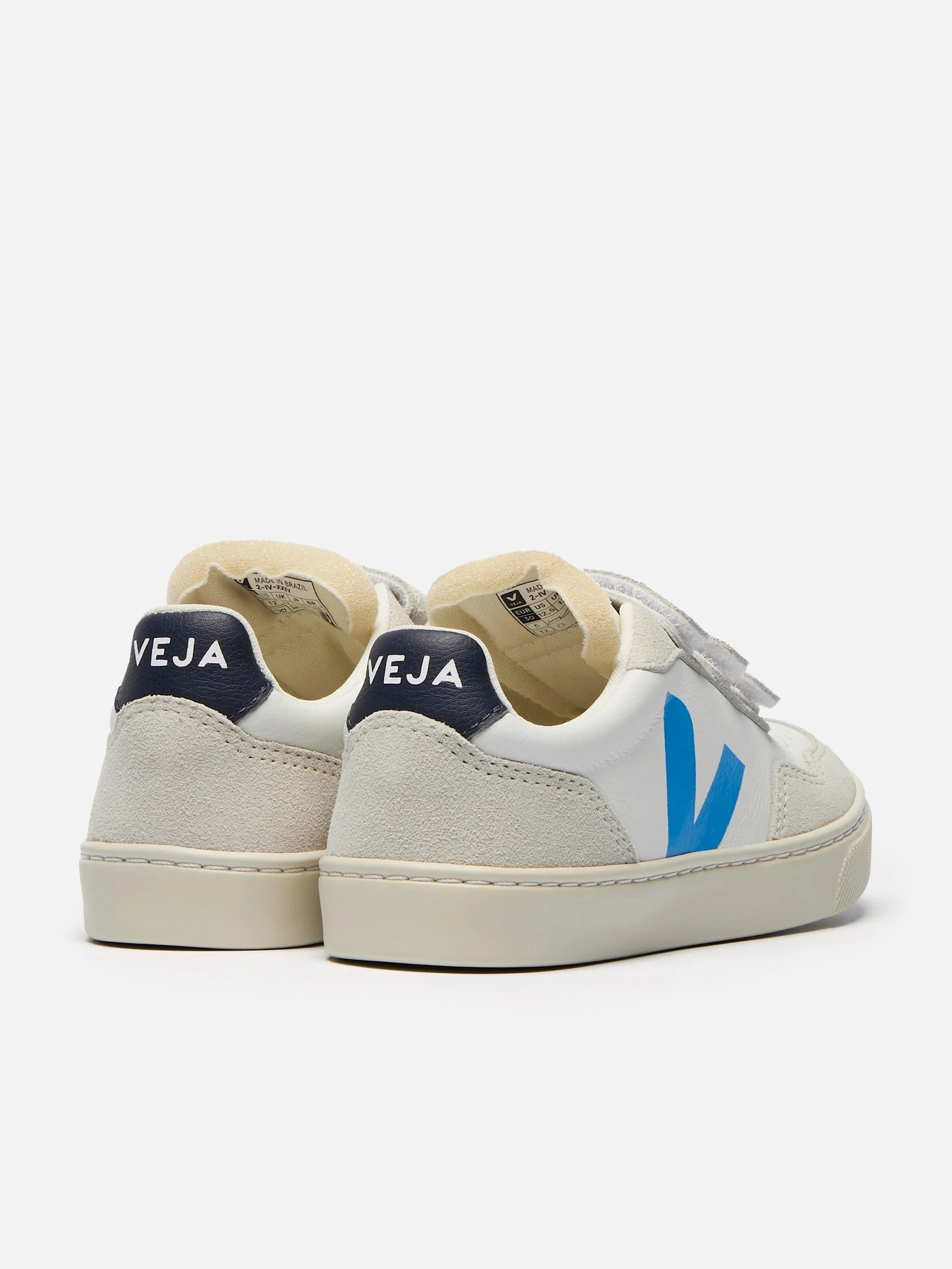 Veja Kids O.T Leather Small V-90 Trainers in White