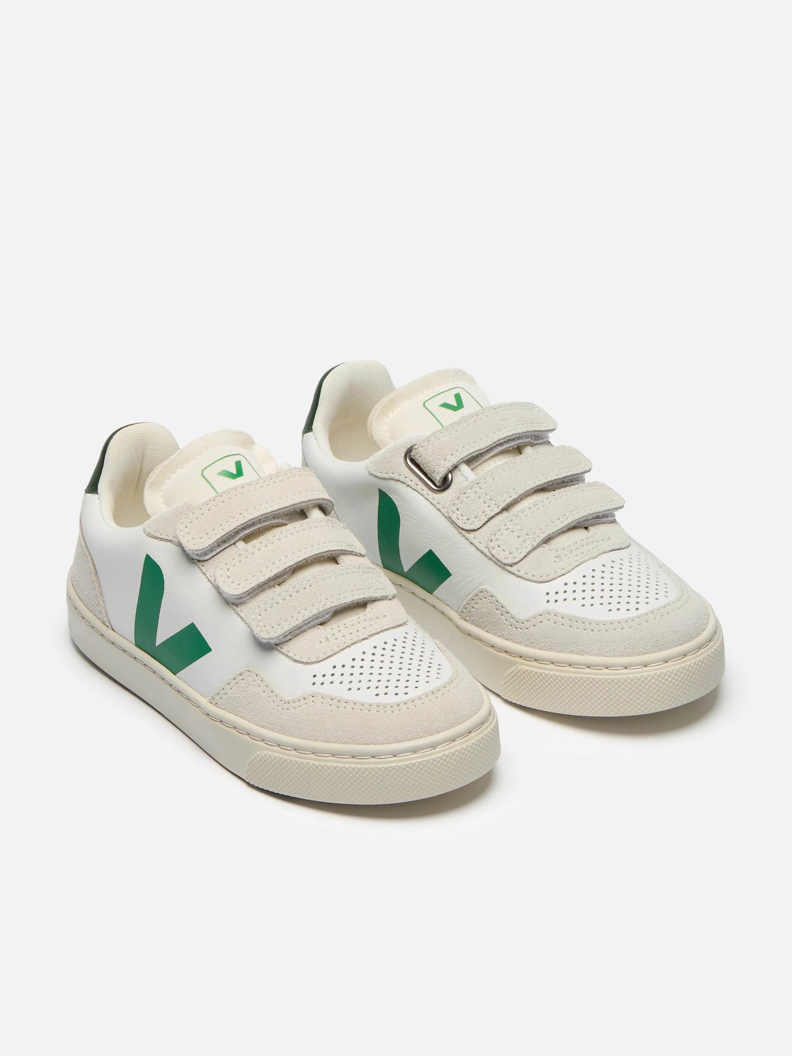 Veja Kids O.T Leather Small V-90 Trainers in White