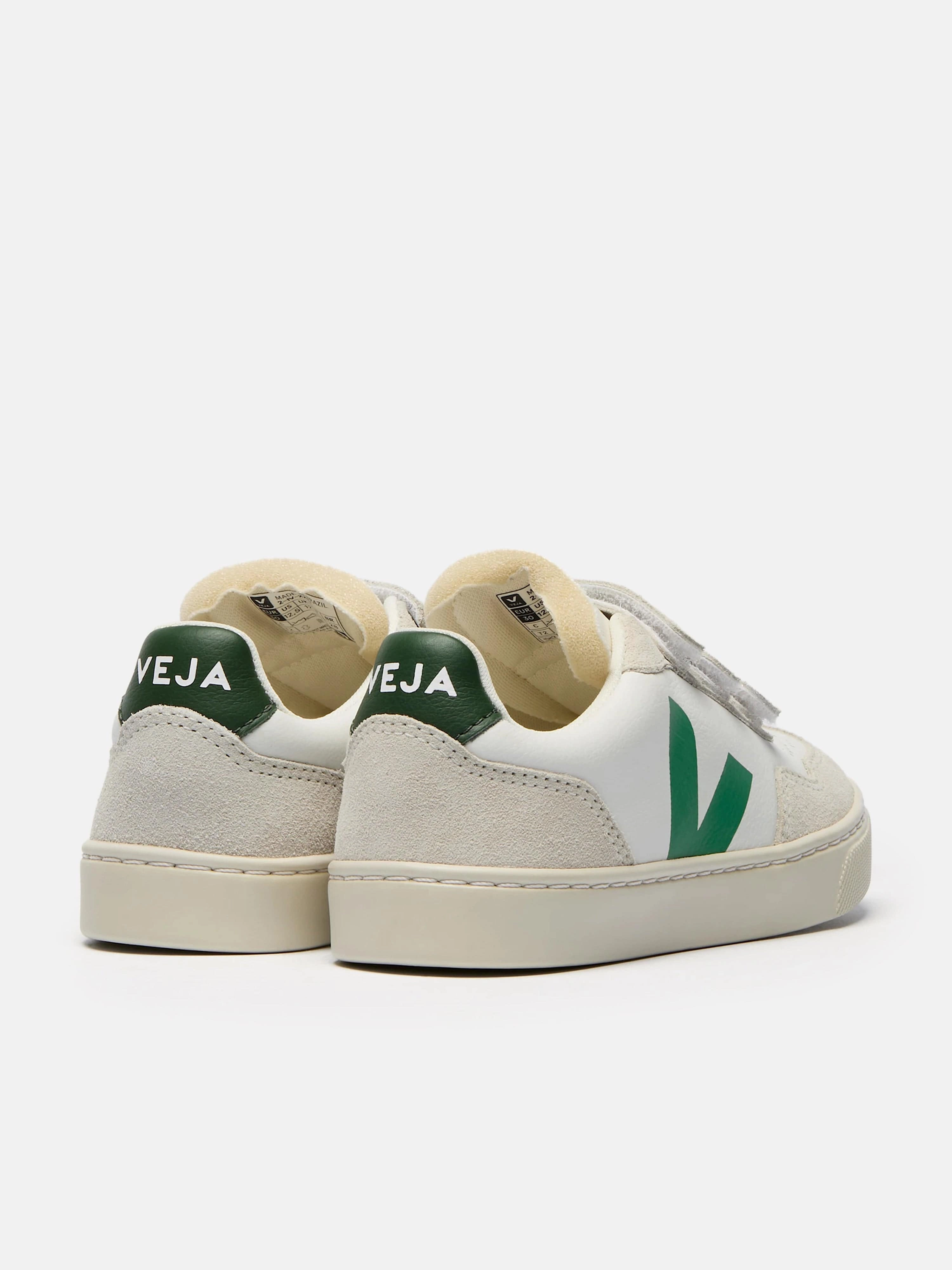 Veja Kids O.T Leather Small V-90 Trainers in White