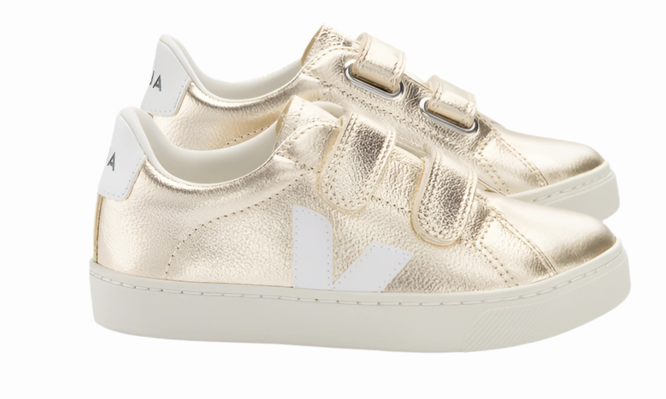 Veja Platine Gold Velcro Sneakers