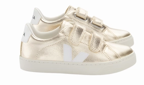 Veja Platine Gold Velcro Sneakers