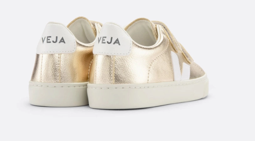 Veja Platine Gold Velcro Sneakers
