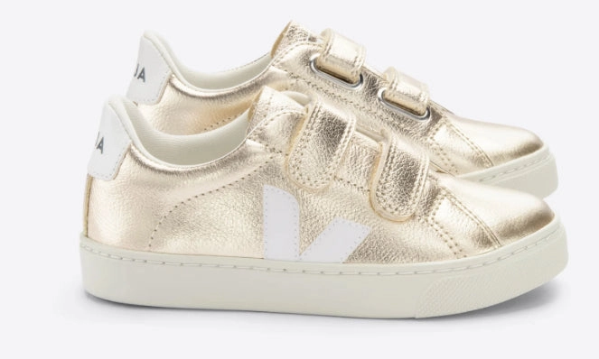 Veja Platine Gold Velcro Sneakers