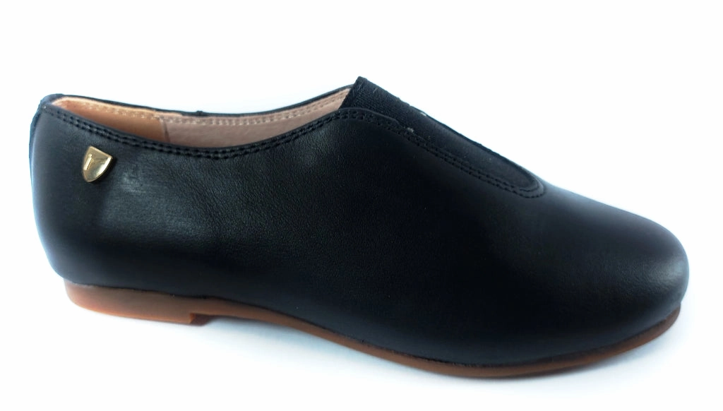 Venettini Lennon Black Leather Smoking shoe