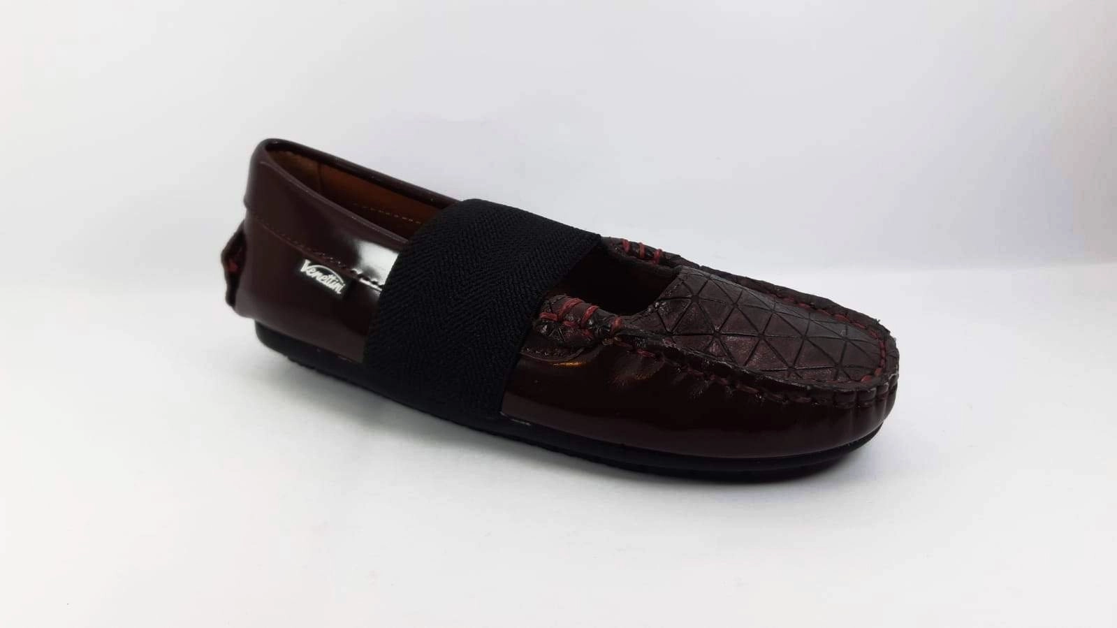 Venettini Lily Bordeau Moccasin with Strap