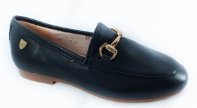 Venettini Rian Black Leather Loafer