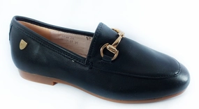 Venettini Rian Black Leather Loafer