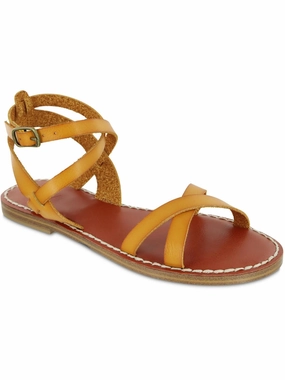 VESA Womens Faux Leather Ankle Strap Strappy Sandals