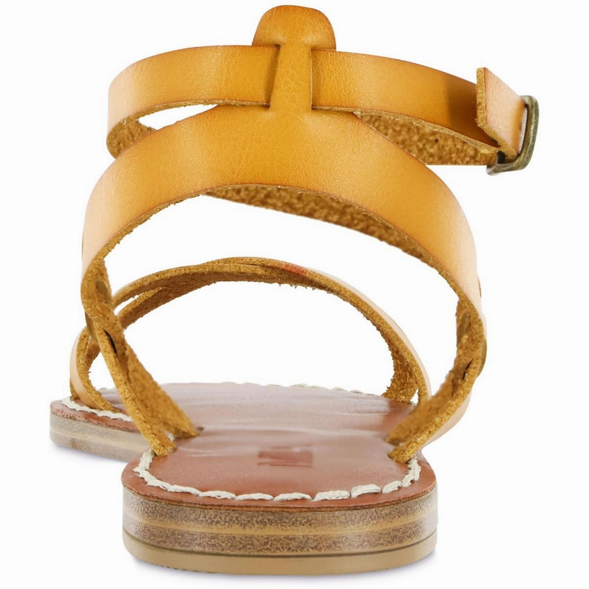 VESA Womens Faux Leather Ankle Strap Strappy Sandals