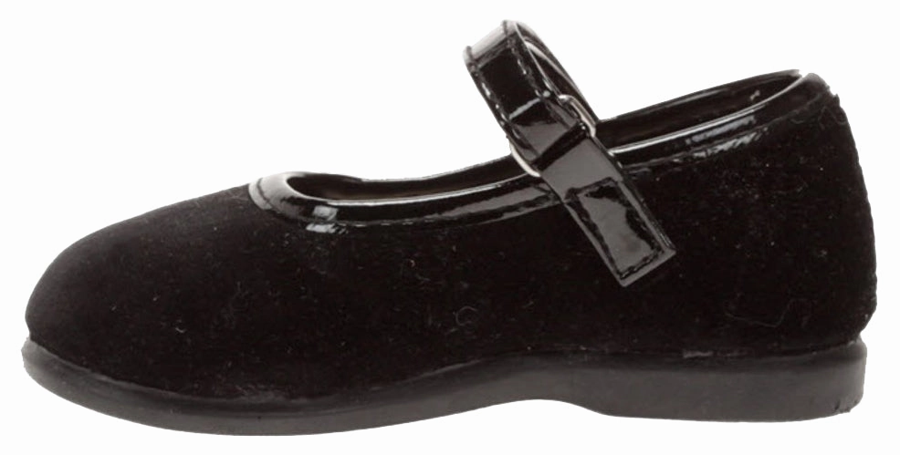 Victoria Alba Velvet Mary Jane Black for Girl's