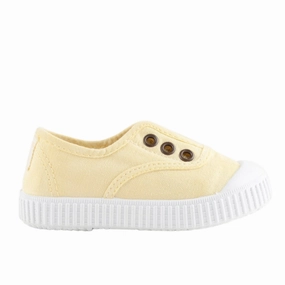 Victoria Girl's Inglesa DREC Canvas Trainers - Banana