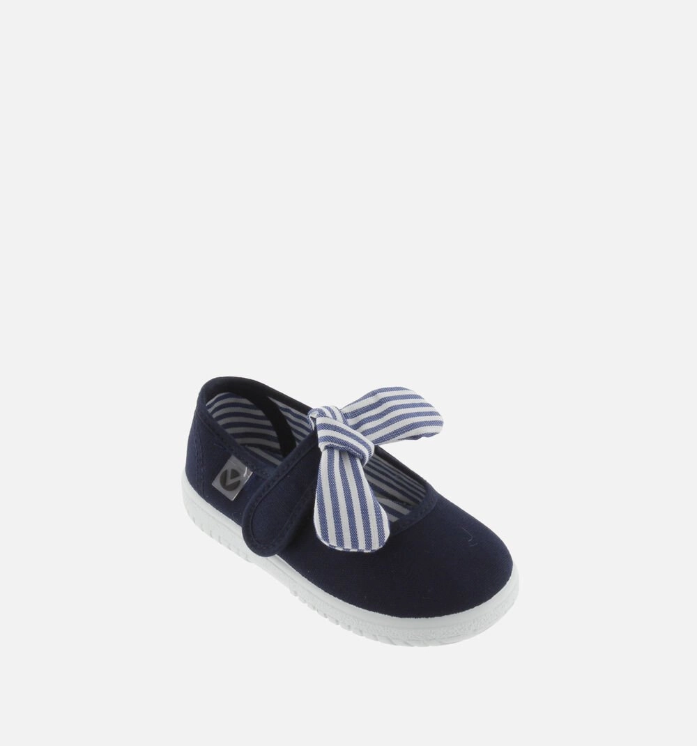 Victoria Girl's OJAL Canvas Mary Jane Shoes - Marino