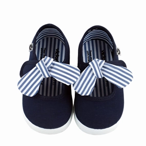 Victoria Girl's OJAL Canvas Mary Jane Shoes - Marino