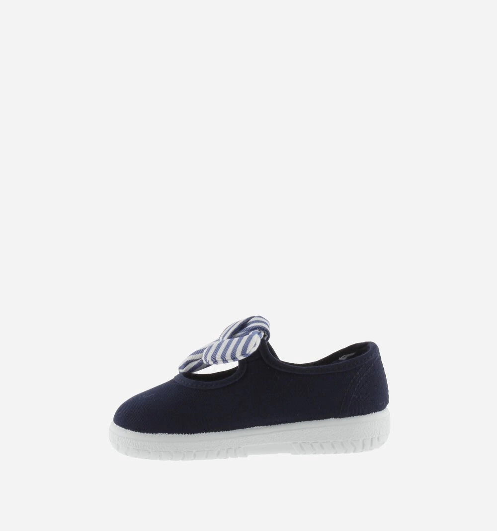 Victoria Girl's OJAL Canvas Mary Jane Shoes - Marino