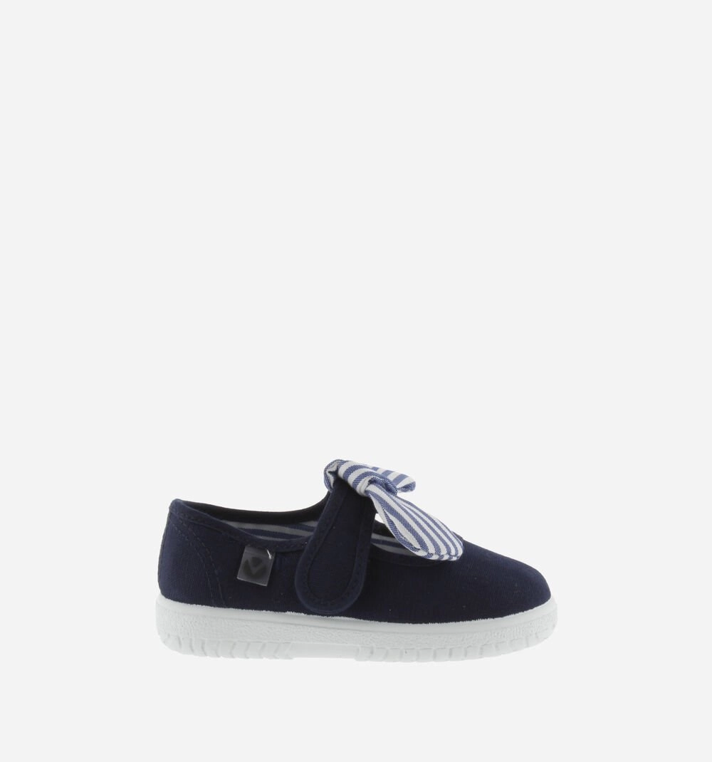 Victoria Girl's OJAL Canvas Mary Jane Shoes - Marino