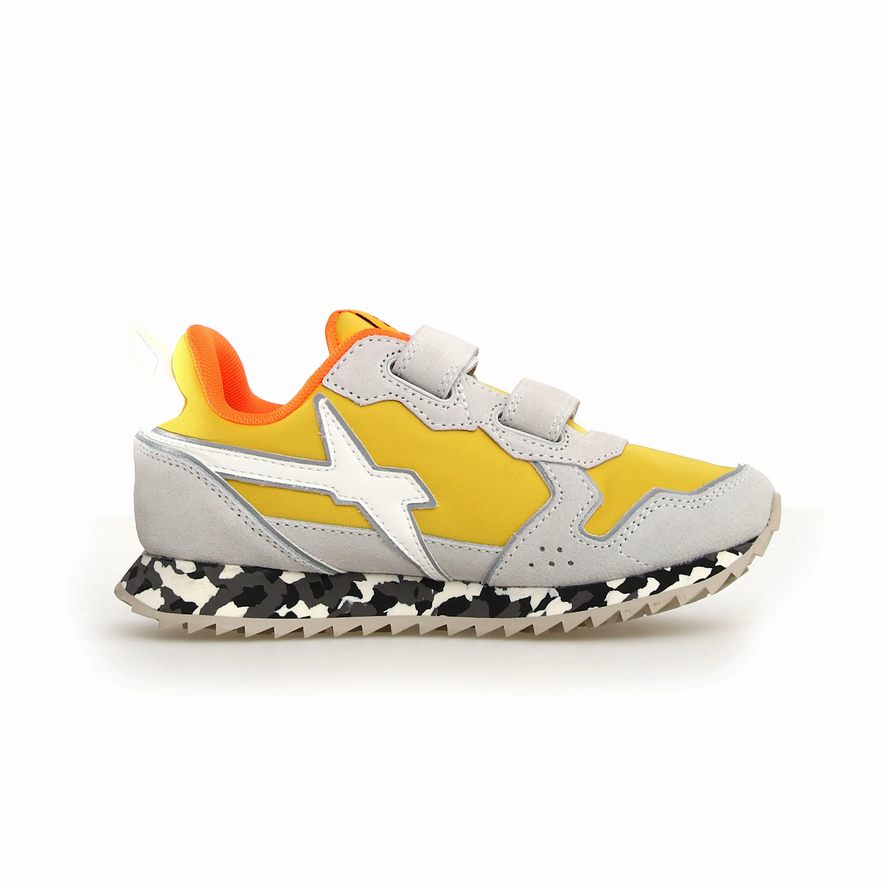 W6YZ Boy's And Girl's Jet Vl-J Casual Shoes - W6YZ White / Yellow