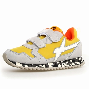 W6YZ Boy's And Girl's Jet Vl-J Casual Shoes - W6YZ White / Yellow
