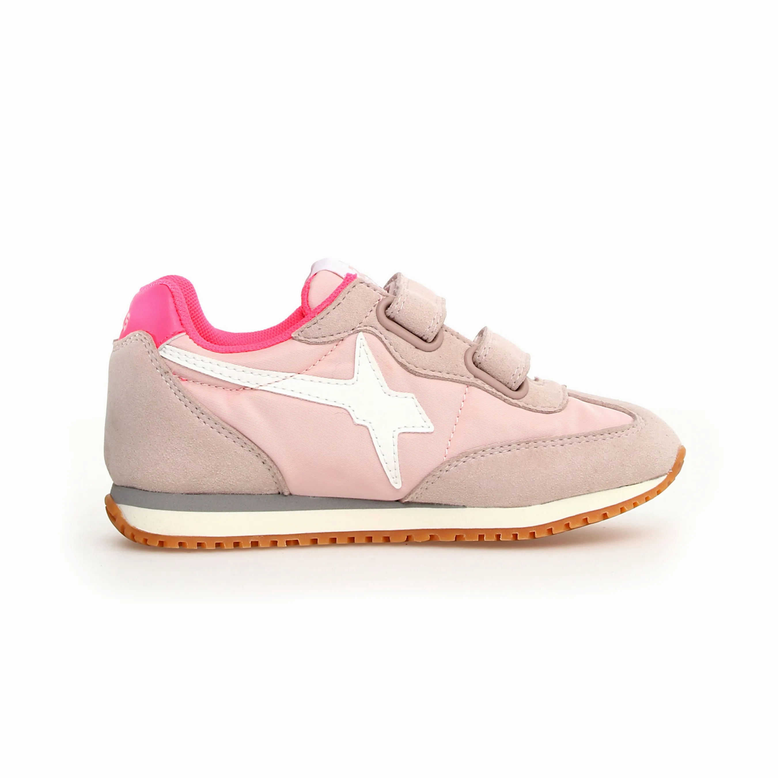 W6YZ Girl's Samoa Vl-J Casual Shoes - Cipria / White / Fuchsia Fluo
