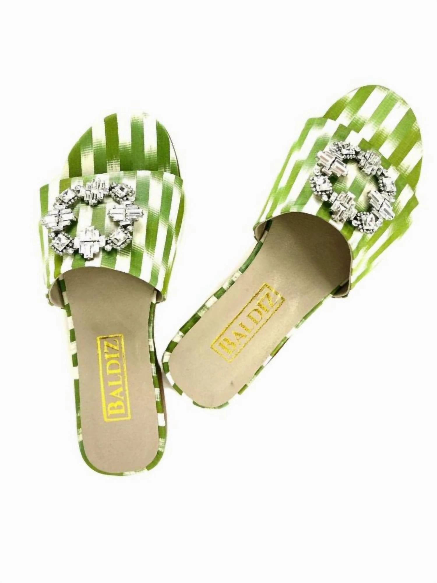 Women's Cocktail Slide Sandal In Green