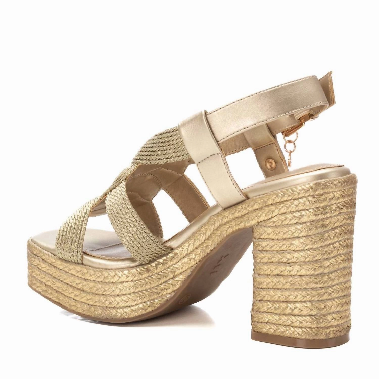 Women's High Heel Sandals In Gold