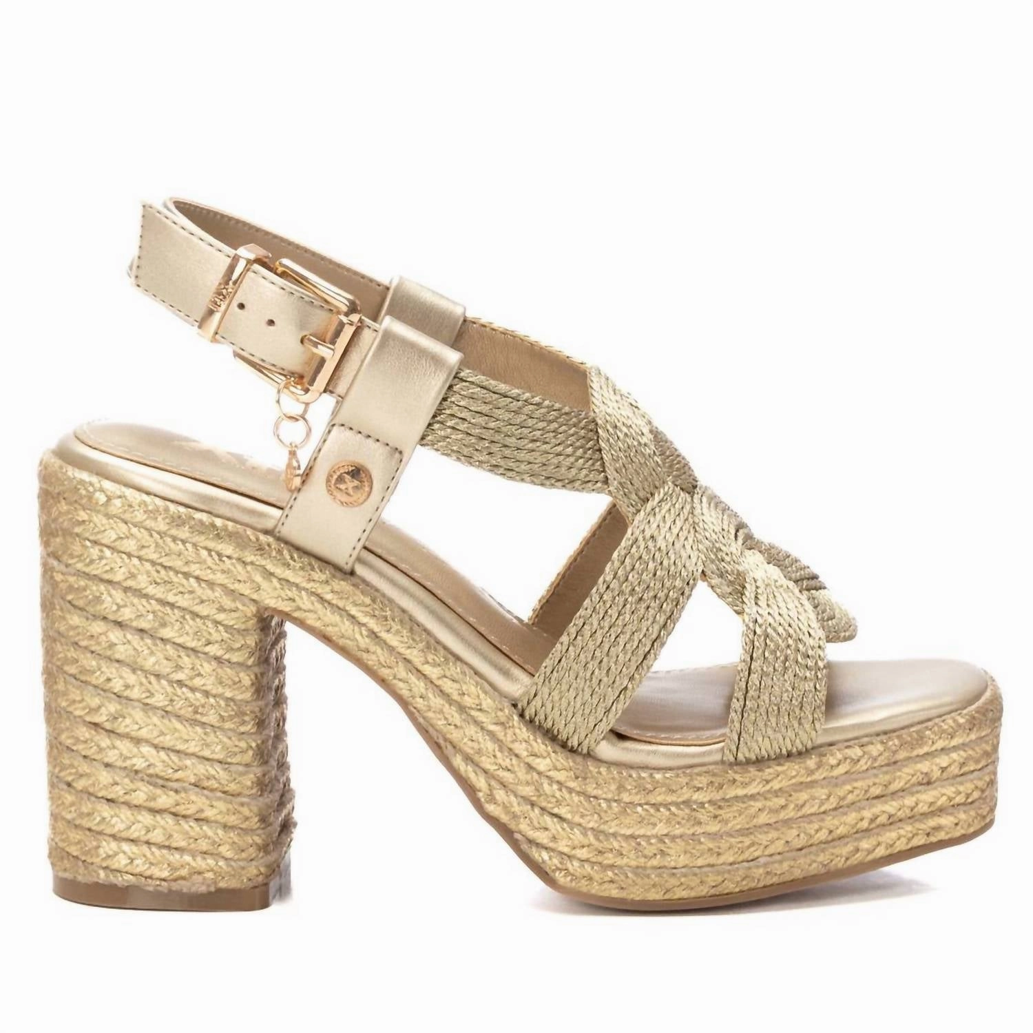 Women's High Heel Sandals In Gold