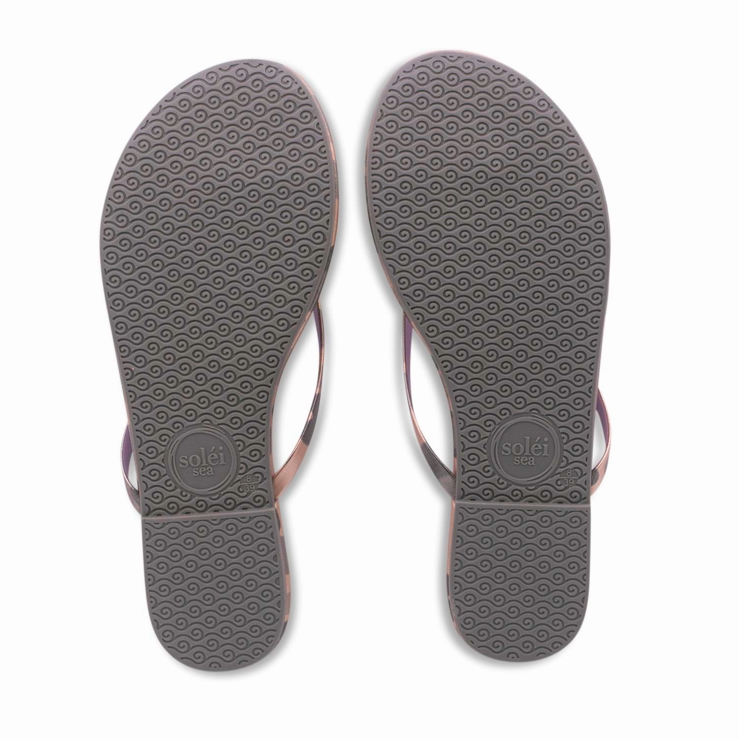 Women's Indie Sandals In Camo Metallic Gold & Lilac