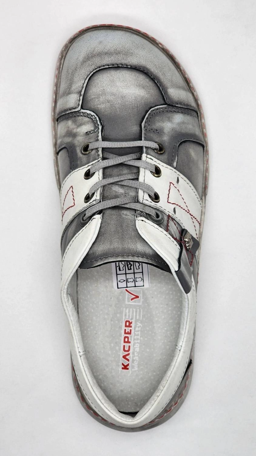 Women's Original Leather Shoes In Grey