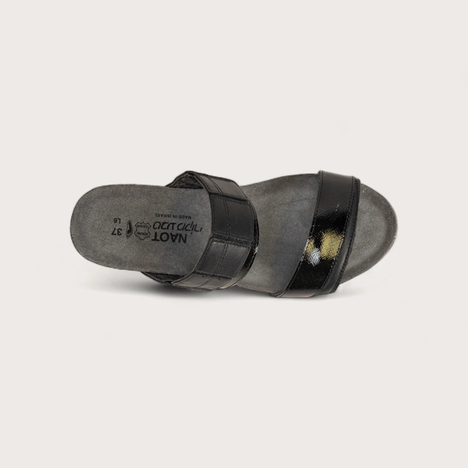 Women's Royalty Slide Sandal In Jet Black/black Luster