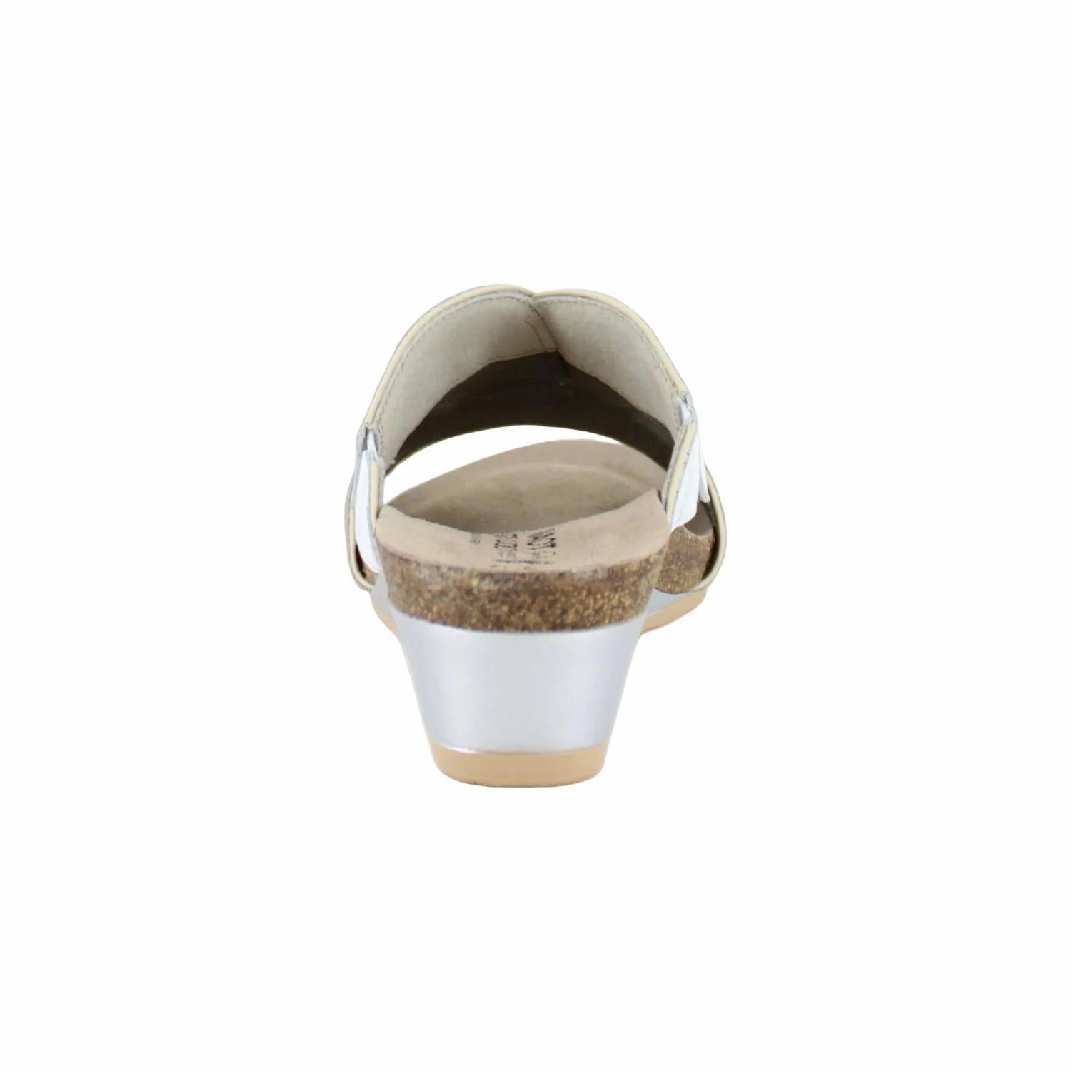Women's Tiara Sandals In Soft Beige Leather/soft White Leather