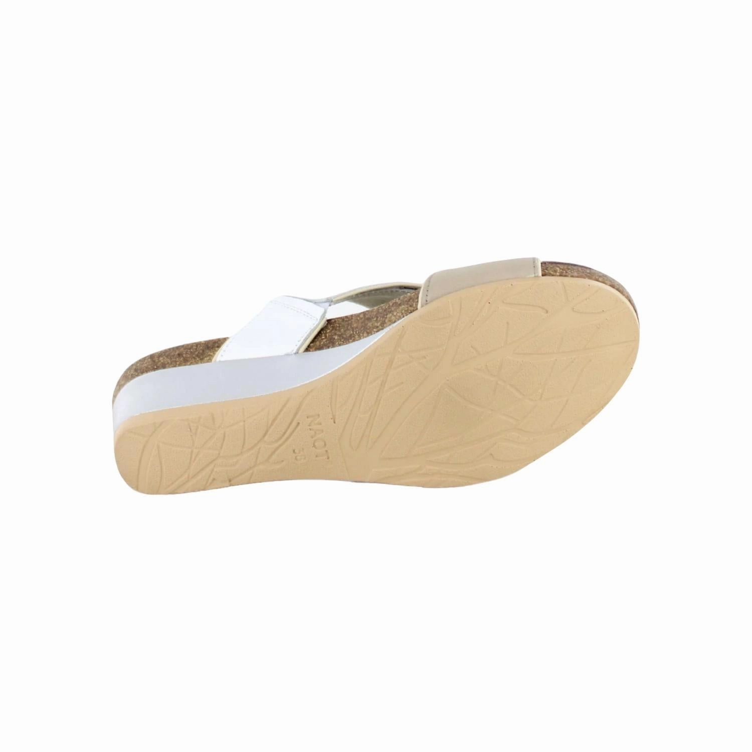 Women's Tiara Sandals In Soft Beige Leather/soft White Leather