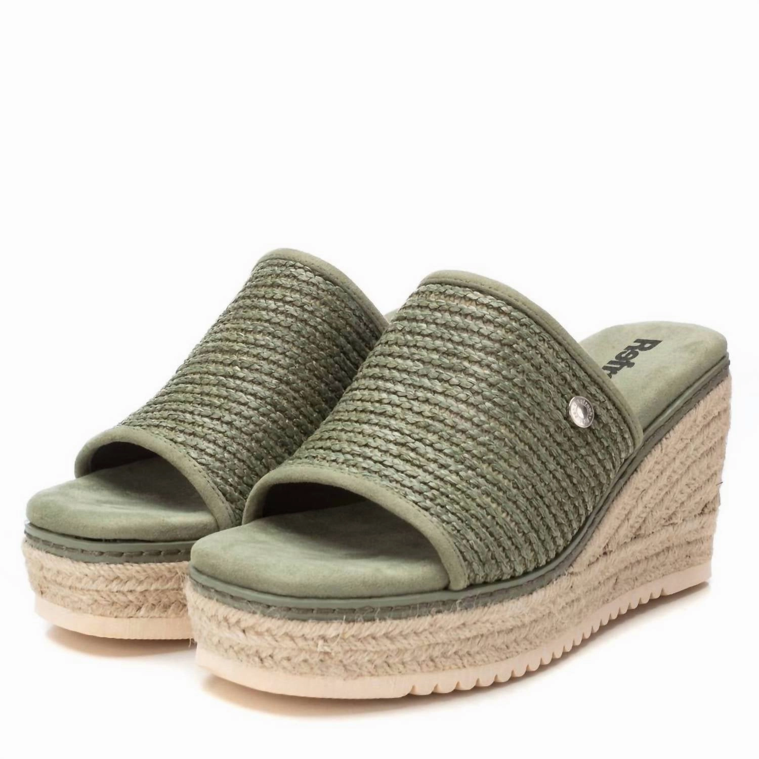 Women's Wedge Sandals In Dark Green