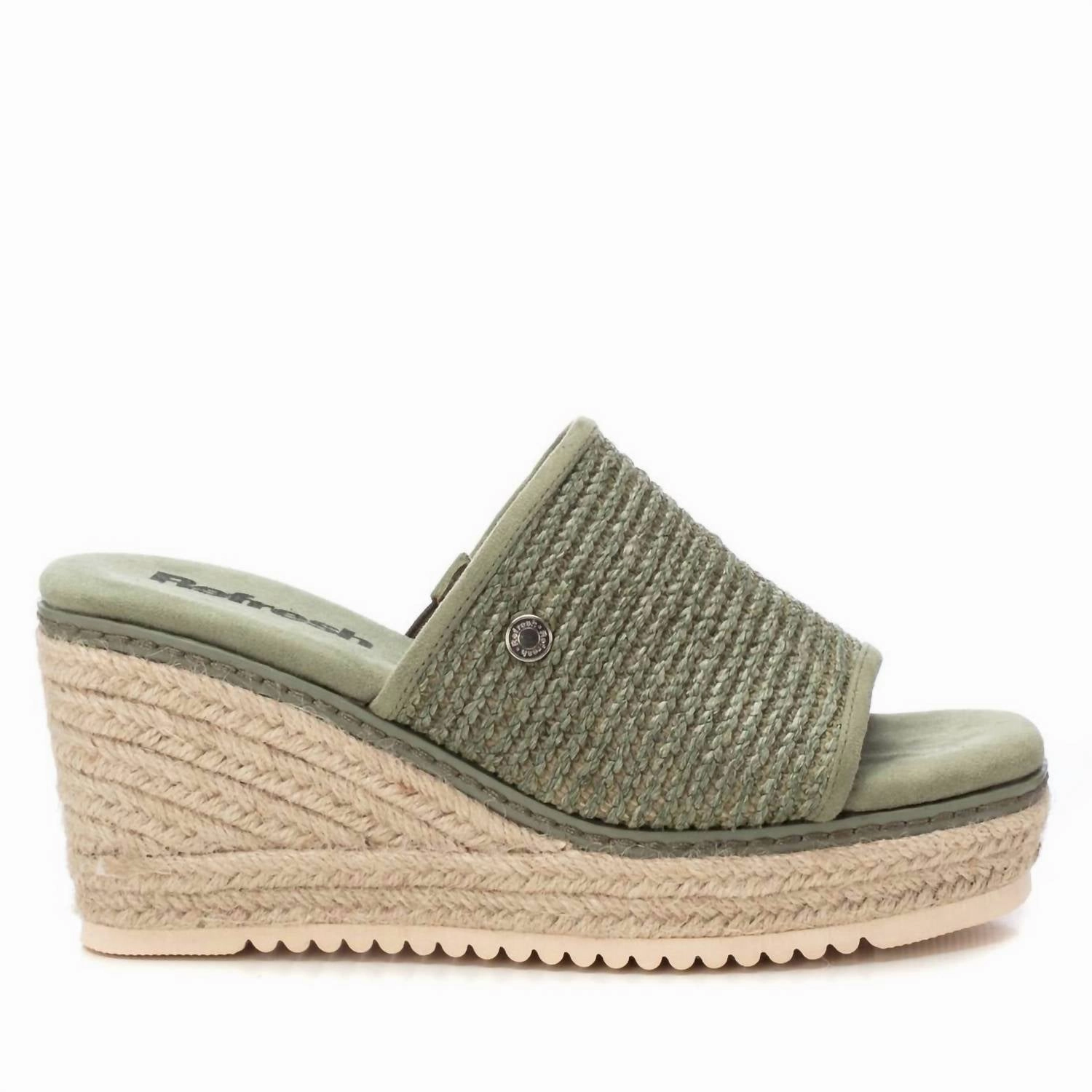 Women's Wedge Sandals In Dark Green