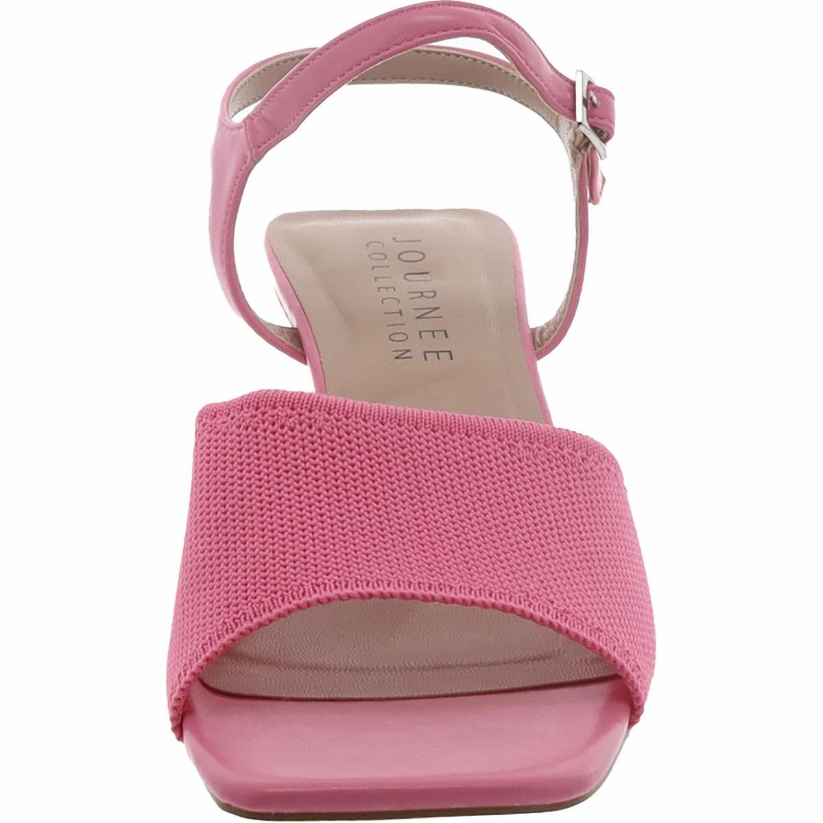 Womens Ankle strap Square toe Block Heel