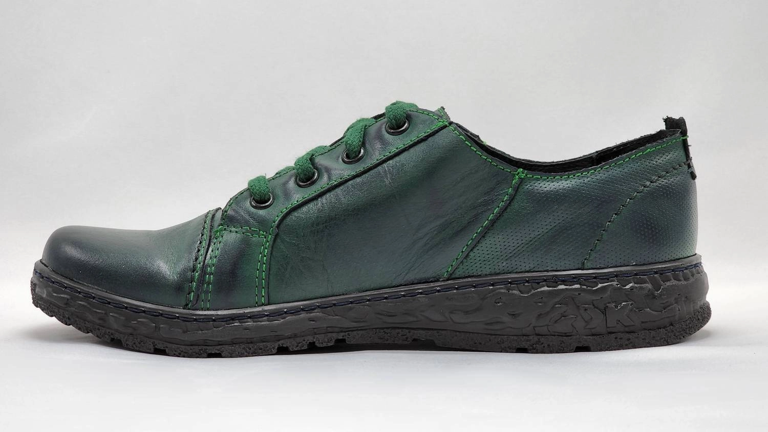WomenS Casual Leather Shoes In Green