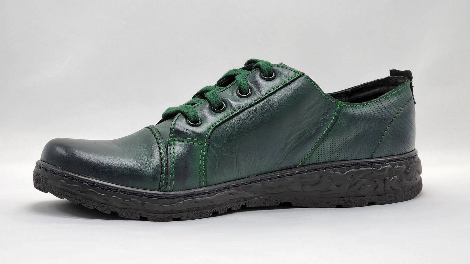 WomenS Casual Leather Shoes In Green