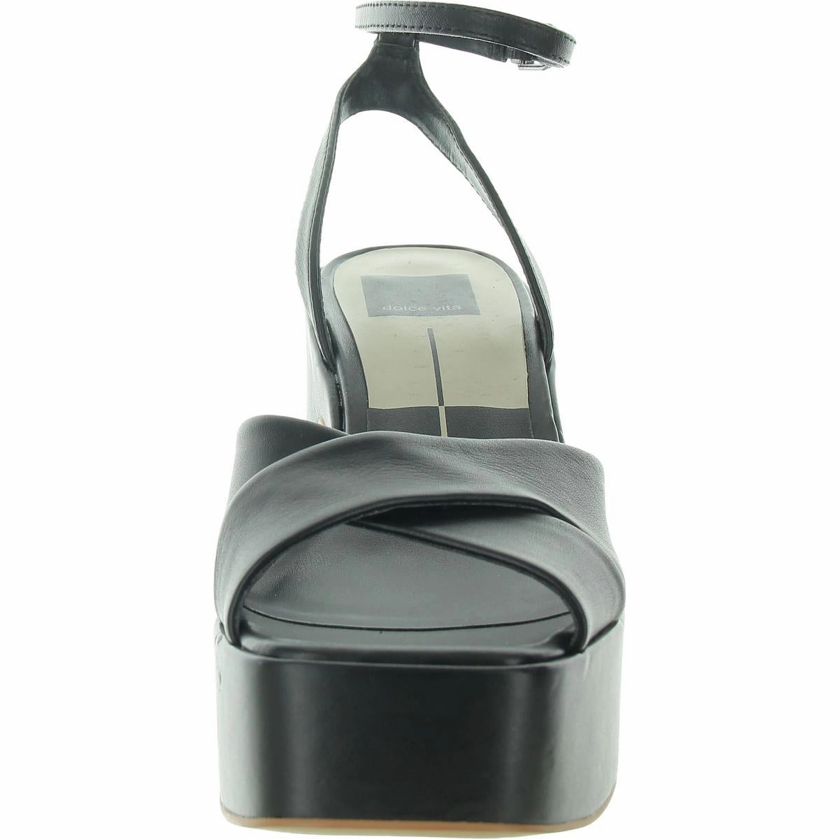 Womens Criss-Cross Leather Slingback Sandals
