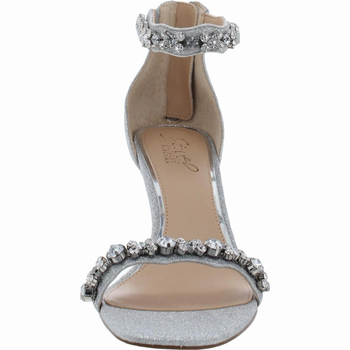Womens Embellished Glitter Evening Sandals