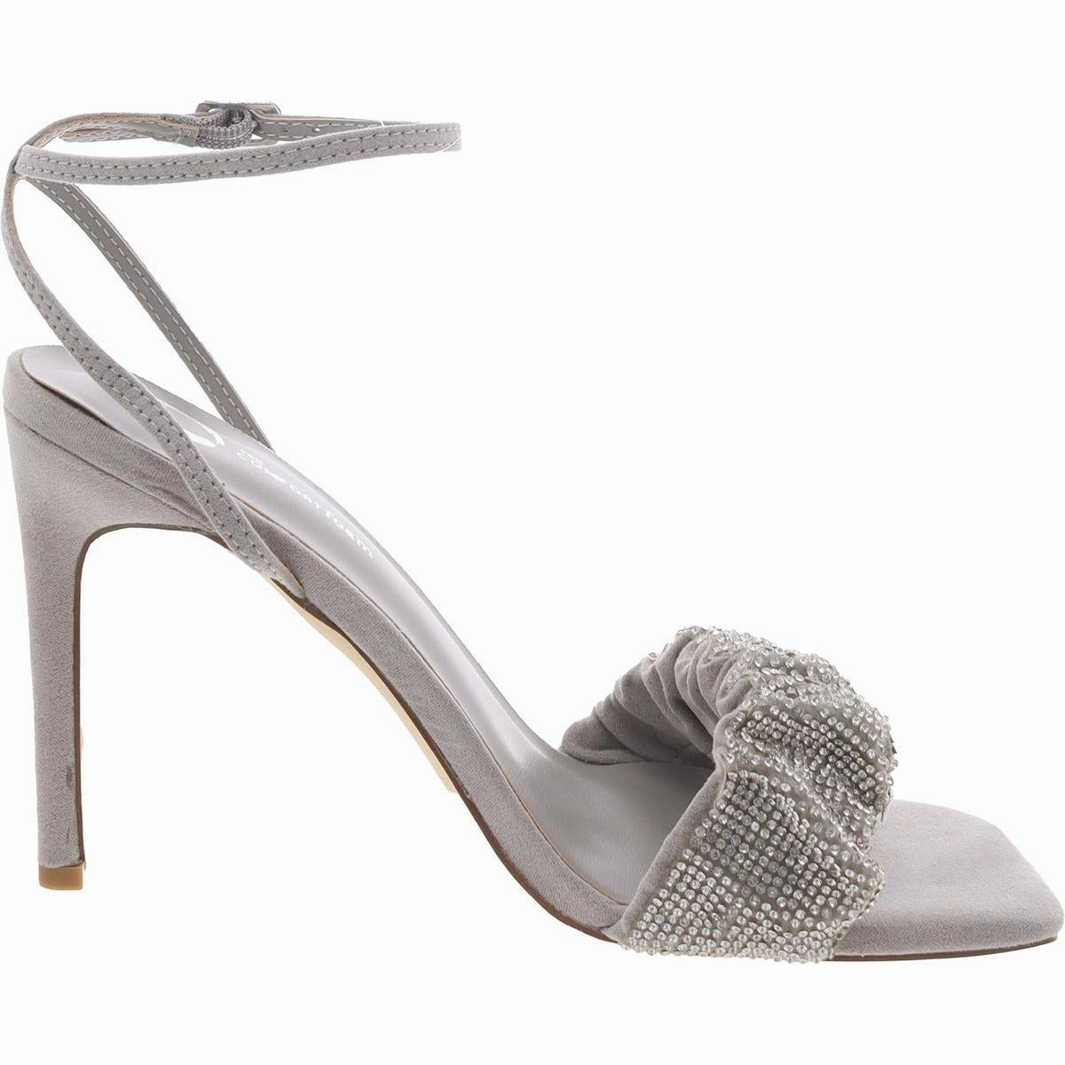 Womens Faux Suede Open Toe Slingback Sandals