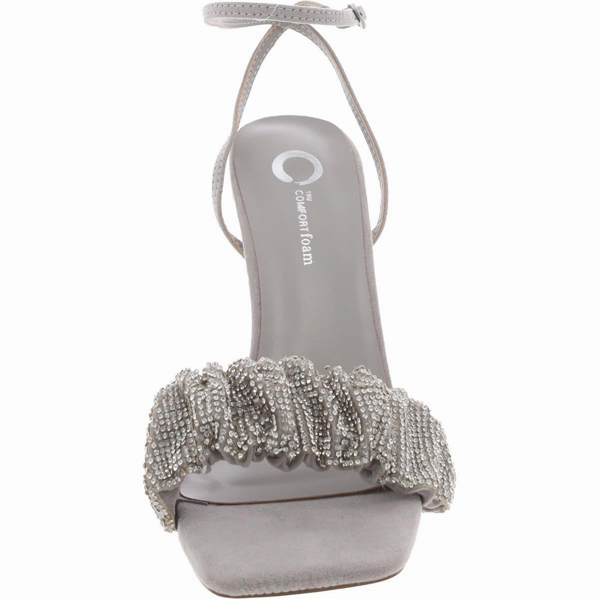 Womens Faux Suede Open Toe Slingback Sandals