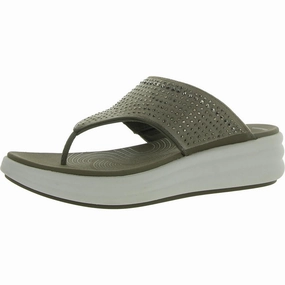 Womens Flat Slip On Thong Sandals