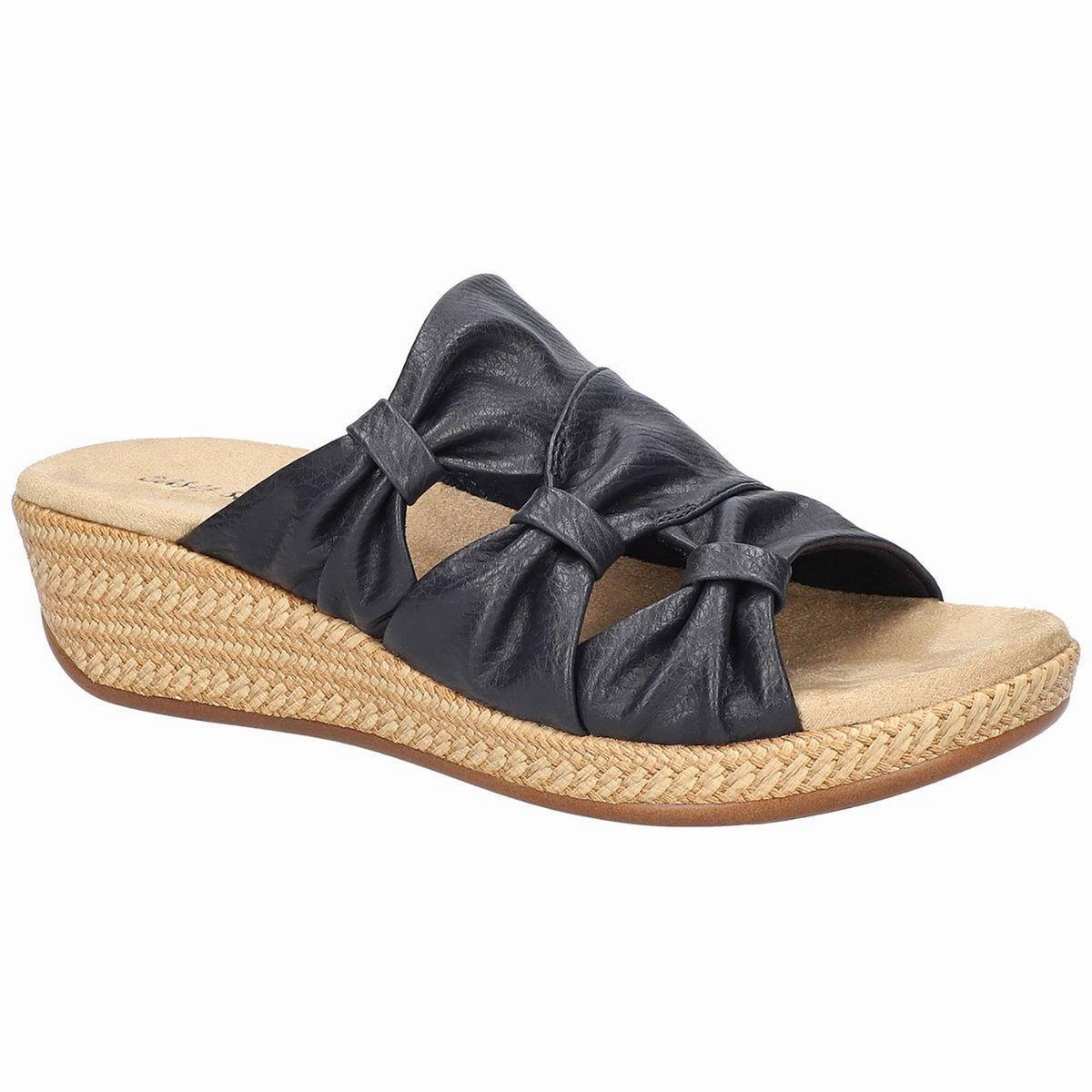 Womens Open Back Manmade Wedge Sandals