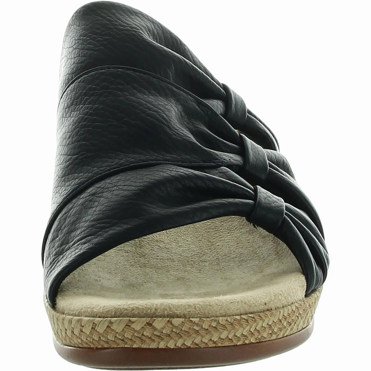 Womens Open Back Manmade Wedge Sandals