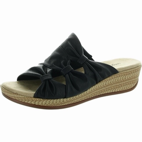 Womens Open Back Manmade Wedge Sandals