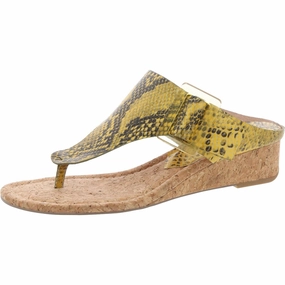 Womens Snake Print Wedge Sandals