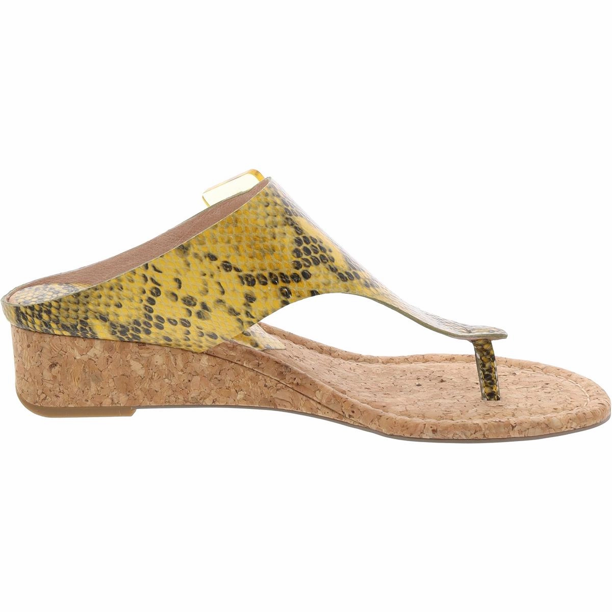 Womens Snake Print Wedge Sandals