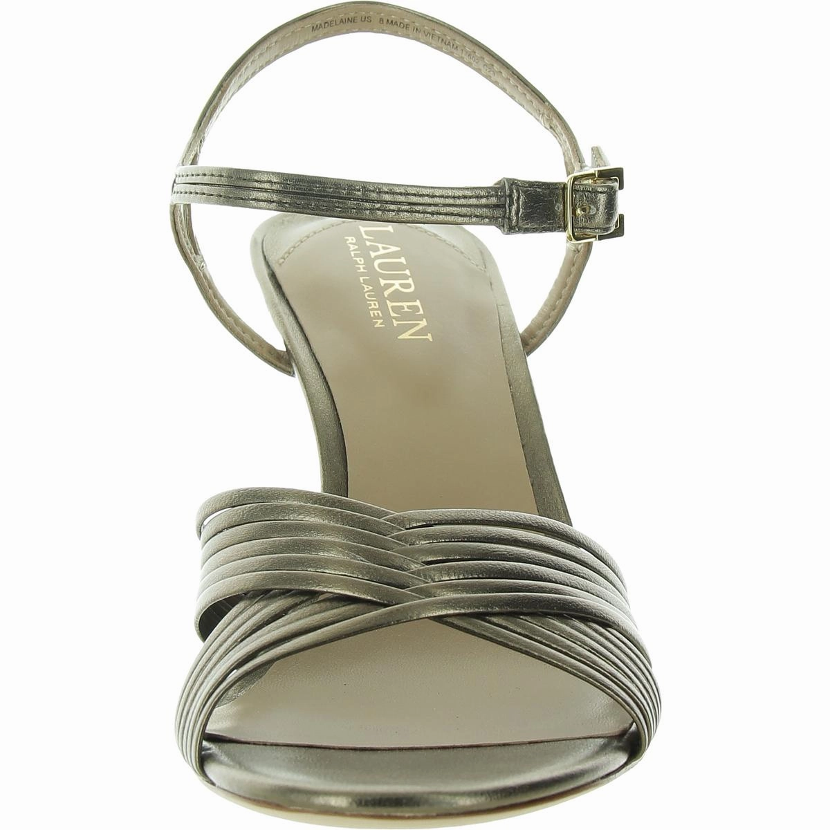Womens Strappy Leather Slingback Sandals