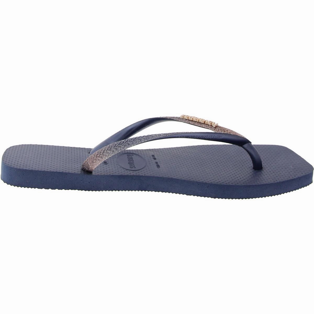 Womens Thong Logo Flip-Flops
