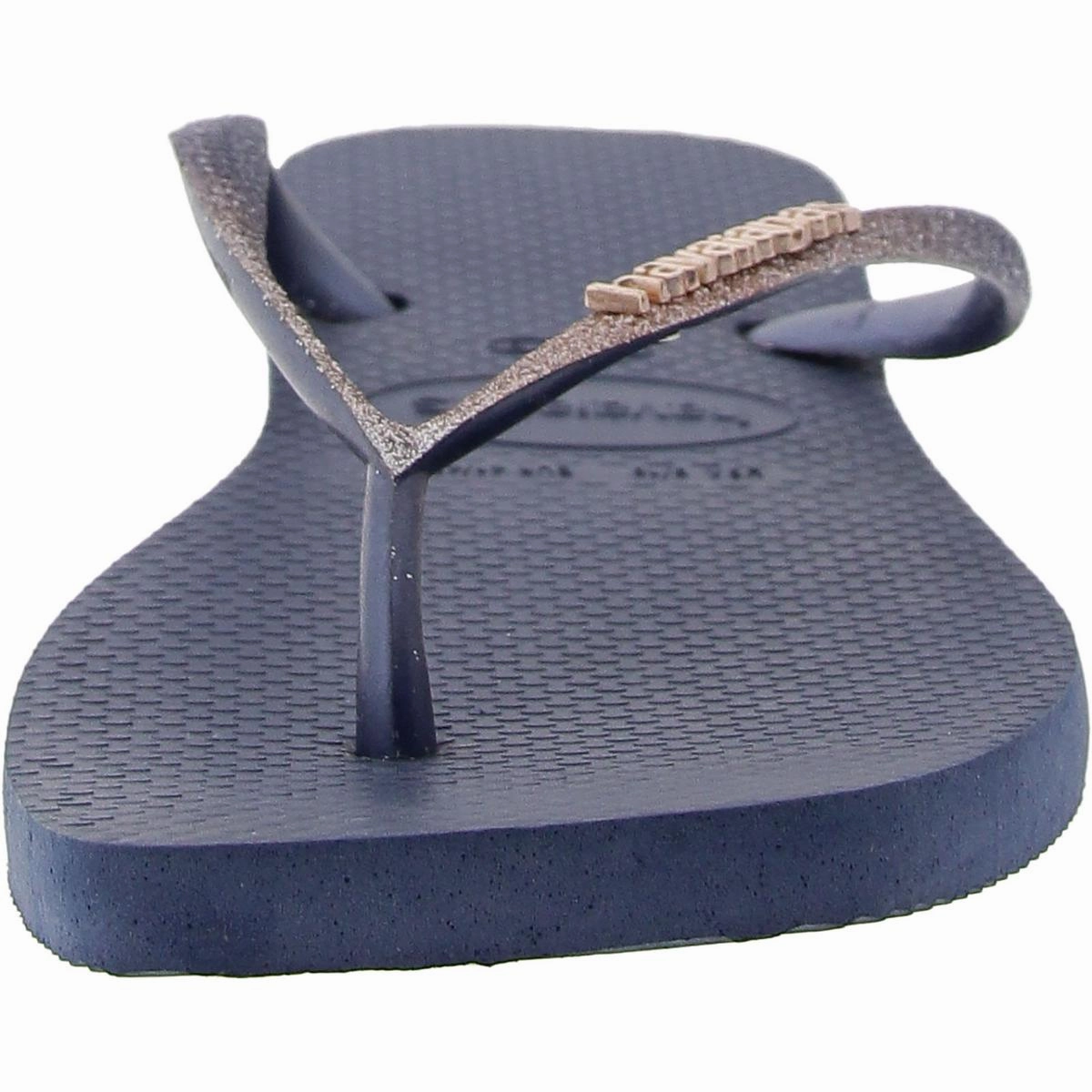 Womens Thong Logo Flip-Flops